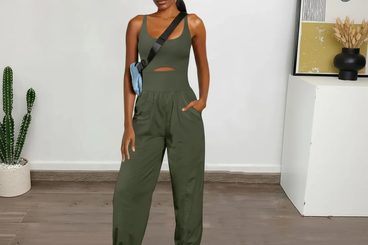 AVANT SUIT [ONE PIECE JUMPSUIT WITH POCKETS]