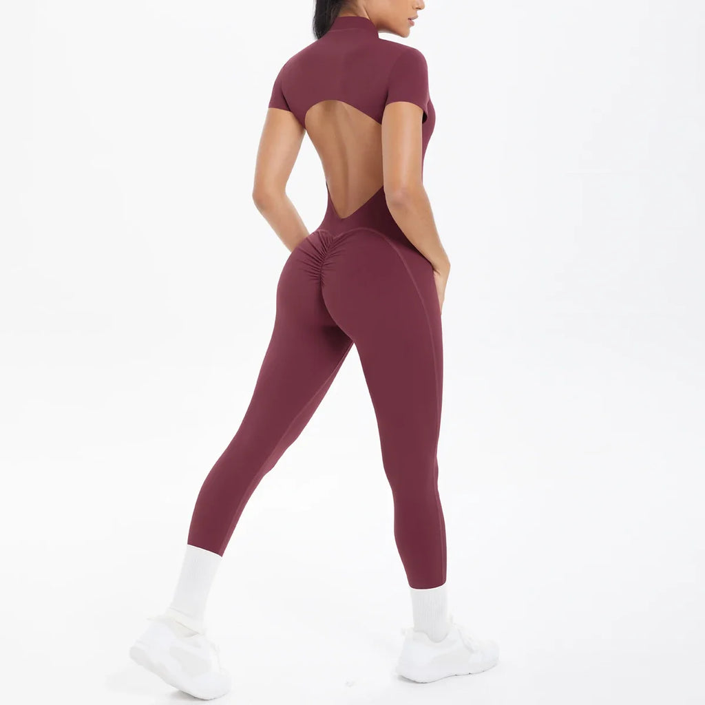 PERFORMANCE JUMPSUIT [OPEN-BACK FULBODY SUIT]